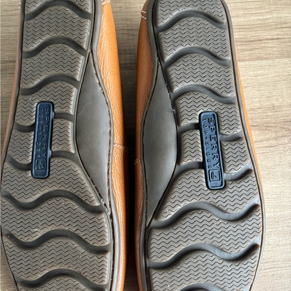Sperry Tan Leather Slip-On Loafers - Picture 5 of 7